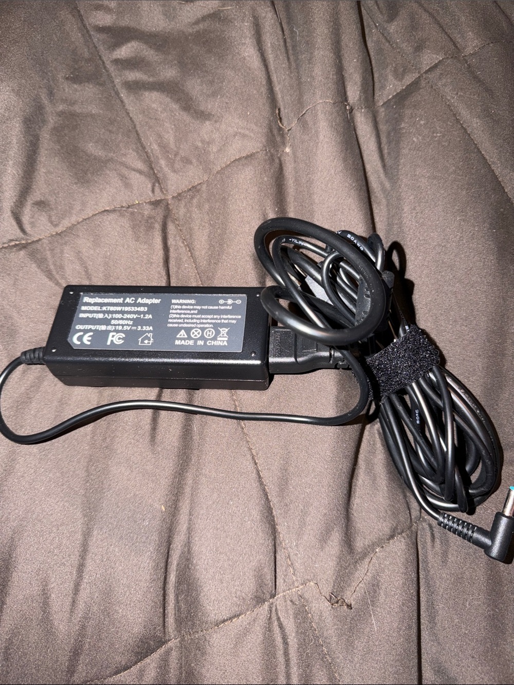HP Black Laptop AC Adapter Power Charger